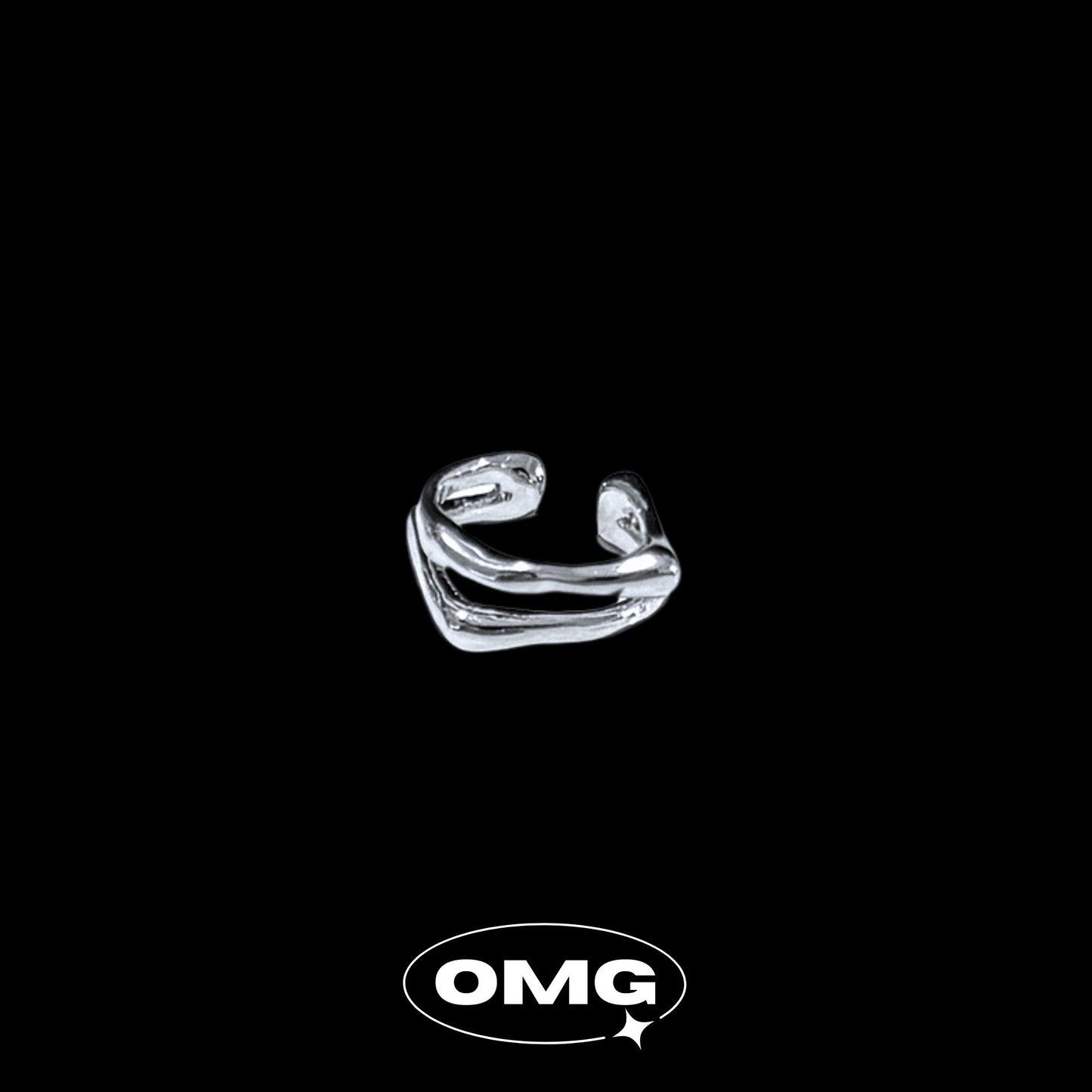 OMG -弧光男士耳骨耳夾 (單隻)