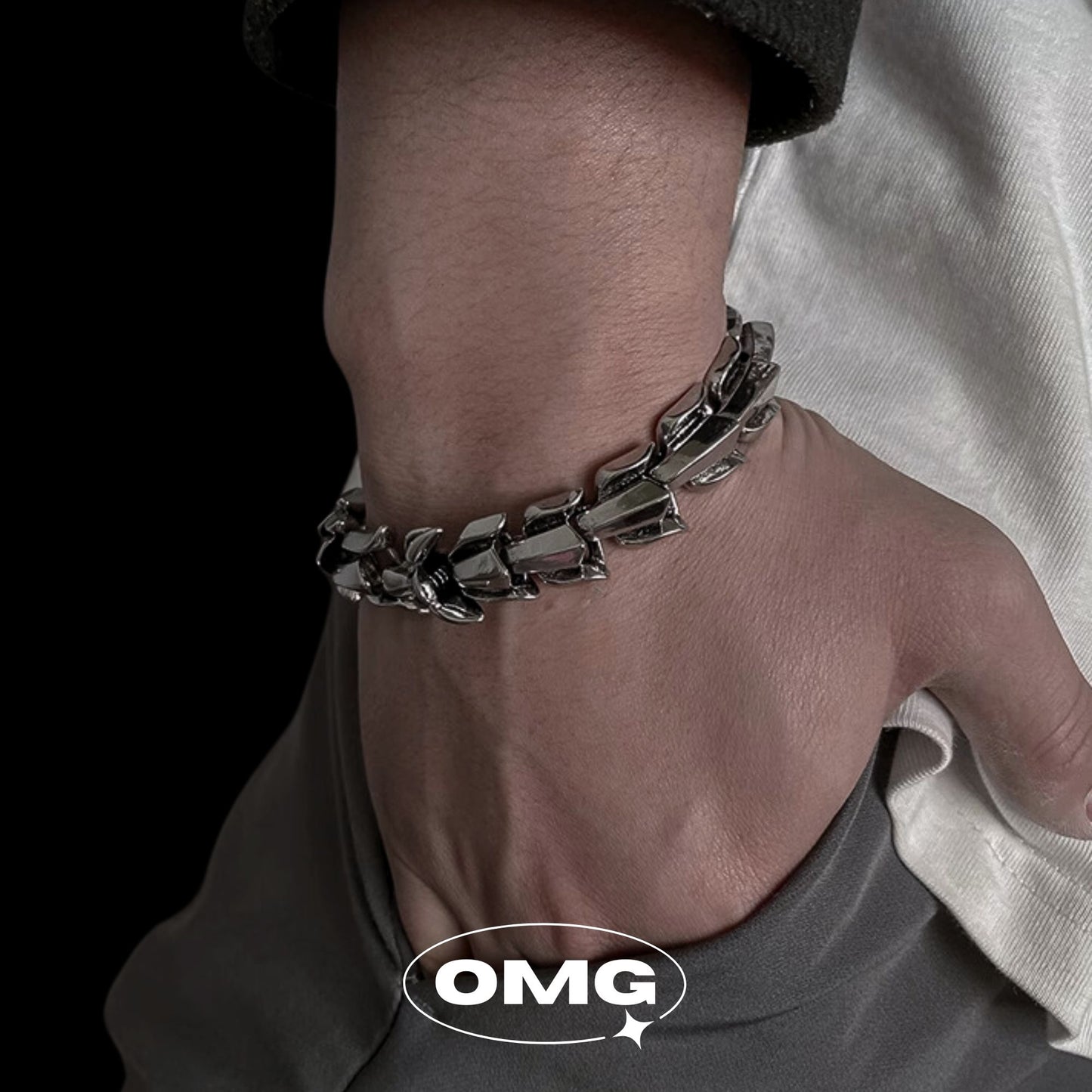 OMG - 3D Dragon Scale Men's Bracelet