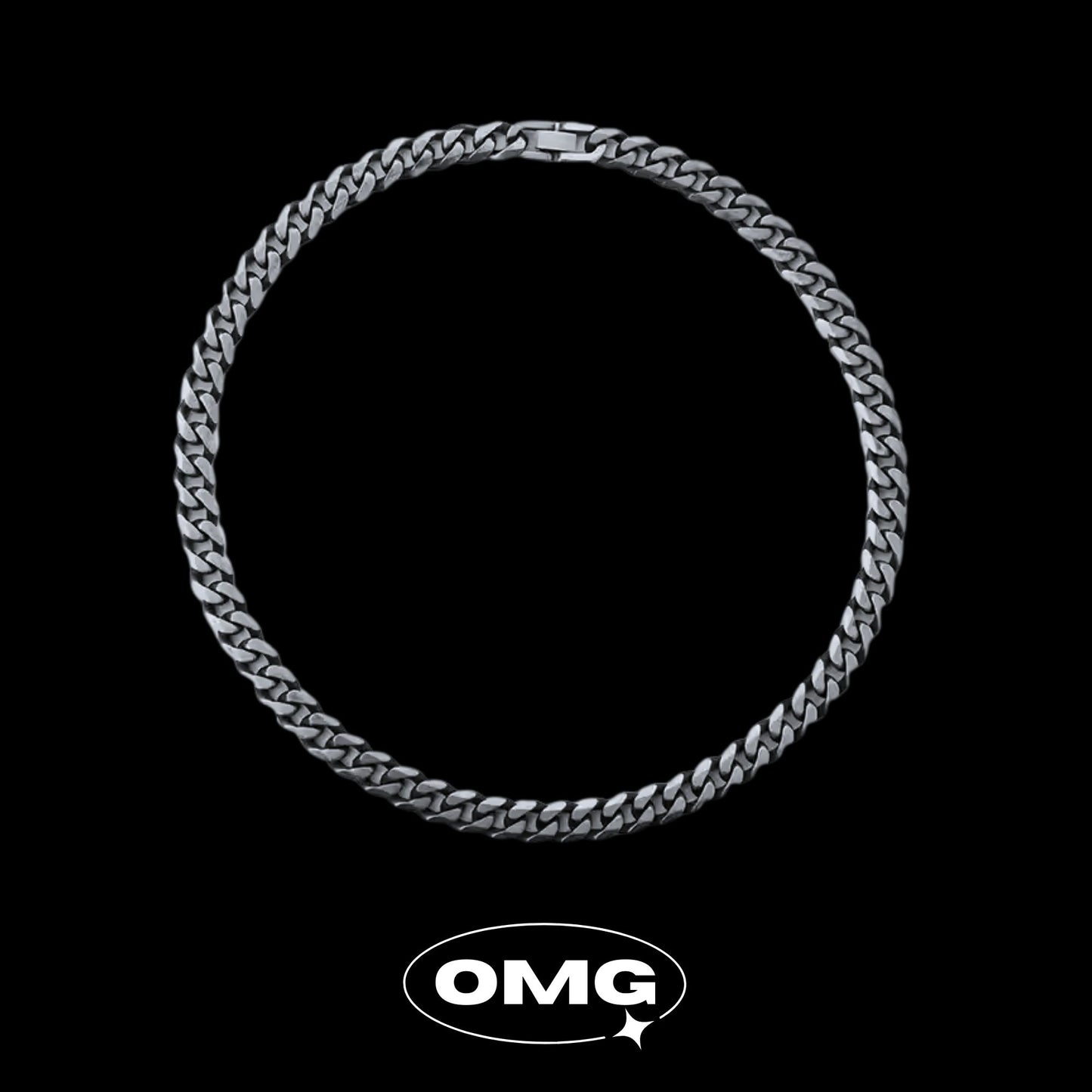 OMG - 復古黑古巴男士頸鏈/項鍊