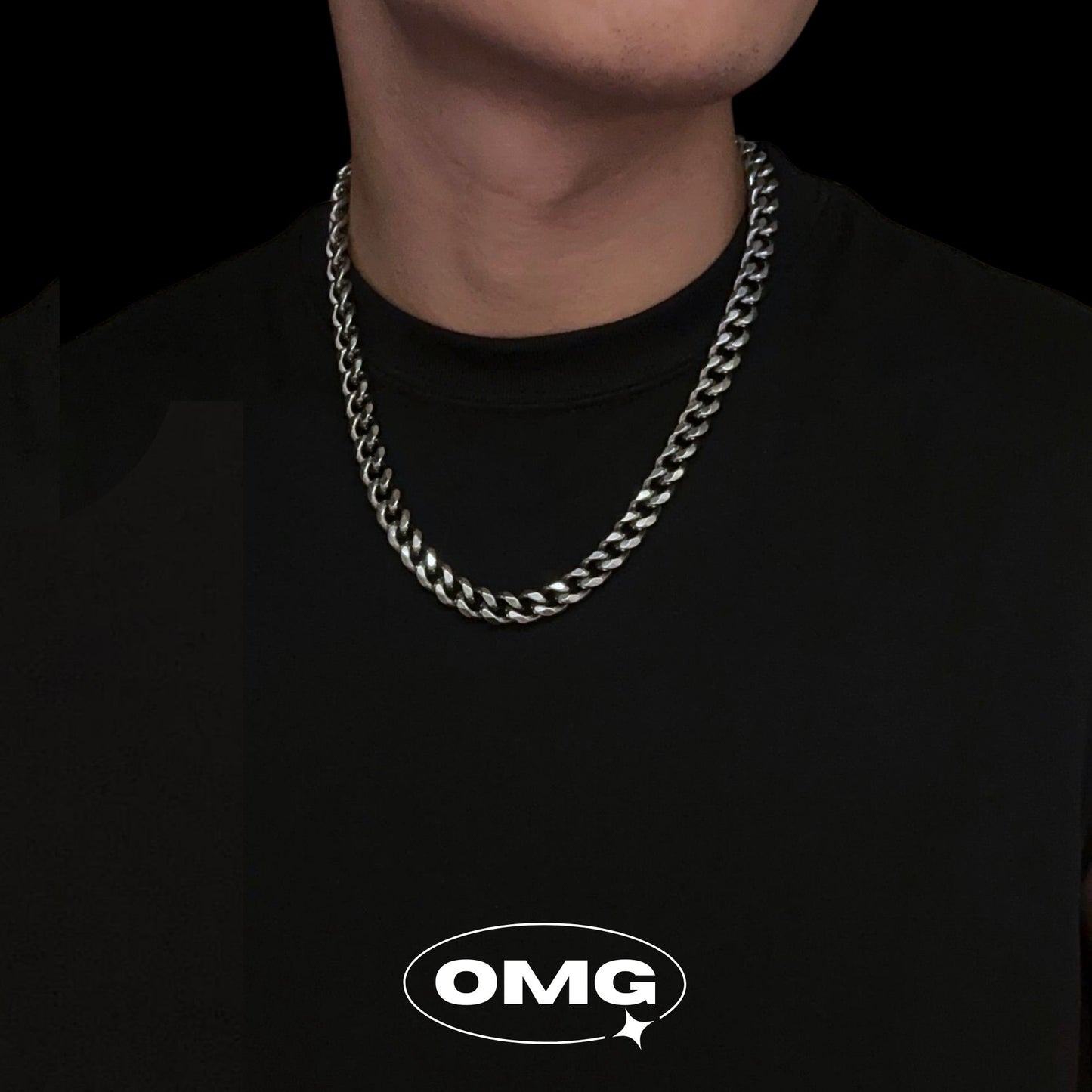OMG - 復古黑古巴男士頸鏈/項鍊