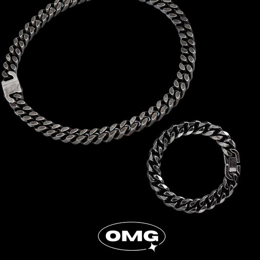 OMG - Vintage Black Cuban Men's Accessory Set