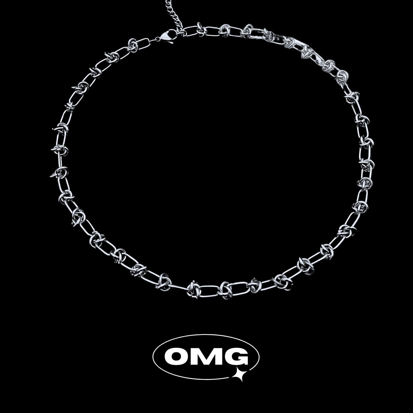 OMG - 時尚荊棘男士頸鏈/項鍊