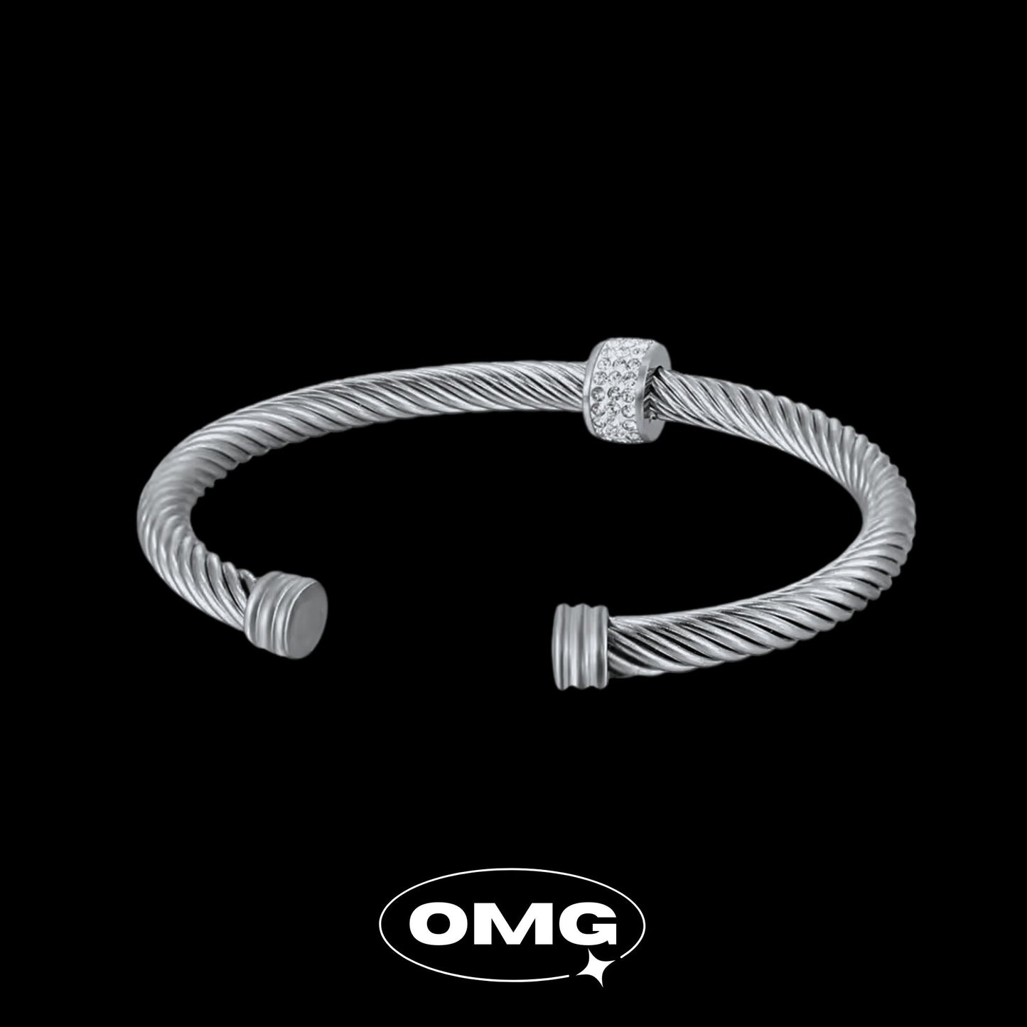 OMG - Twisted Rope Diamond Men's Bracelet