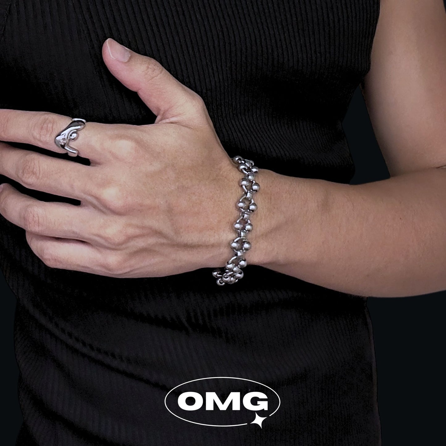 OMG - Y2K水滴型男士手鏈