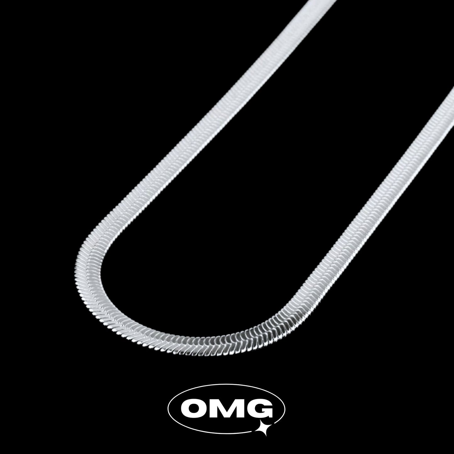 OMG - 經典男裝蛇骨鏈頸鏈