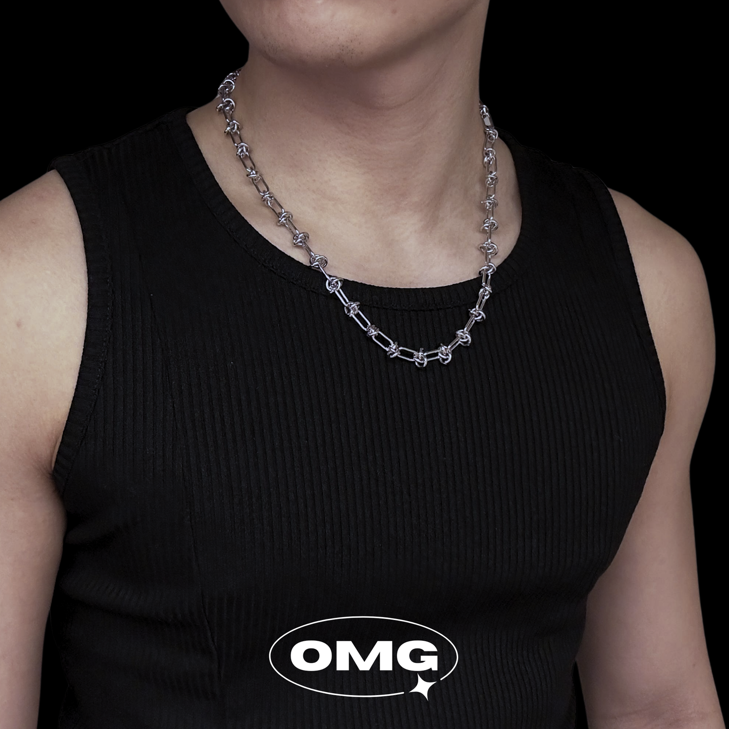 OMG - 時尚荊棘男士頸鏈/項鍊