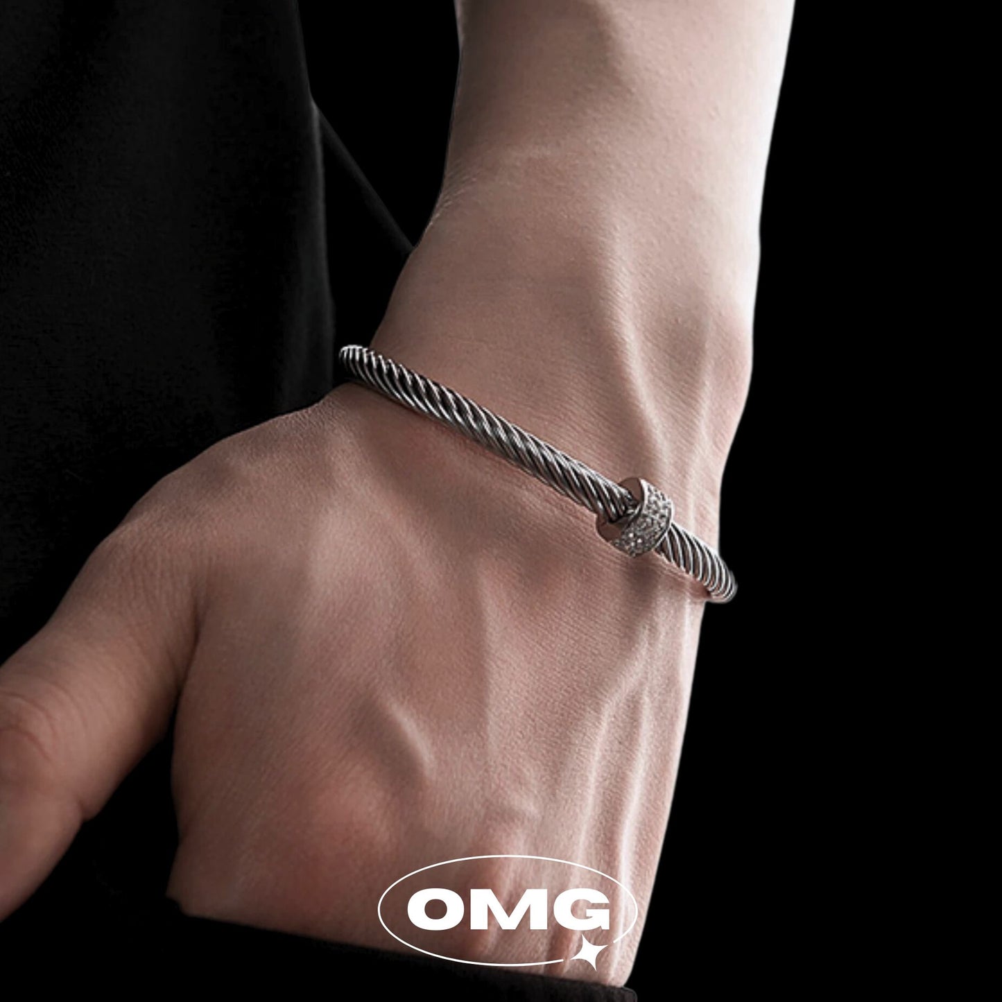 OMG - Twisted Rope Diamond Men's Bracelet