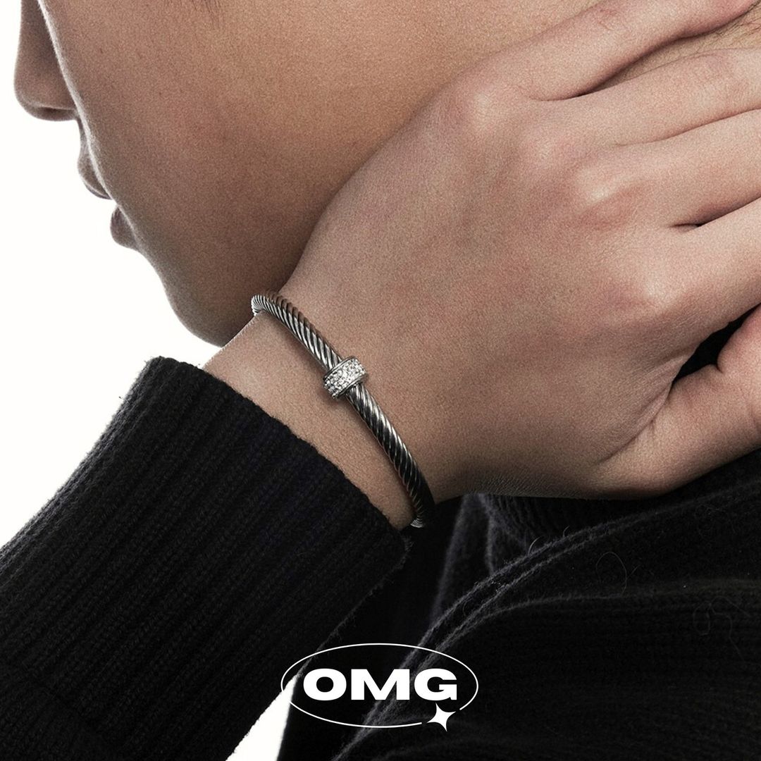 OMG - Twisted Rope Diamond Men's Bracelet