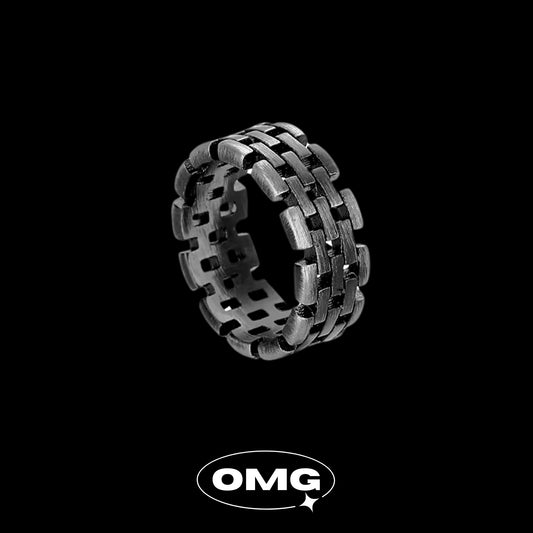 OMG - Black Strap Men's Ring