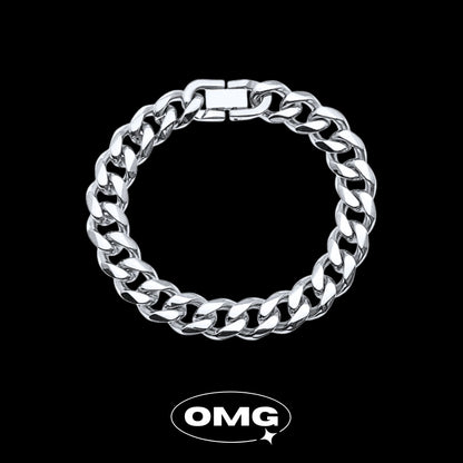 OMG - 亮面古巴男士手鏈