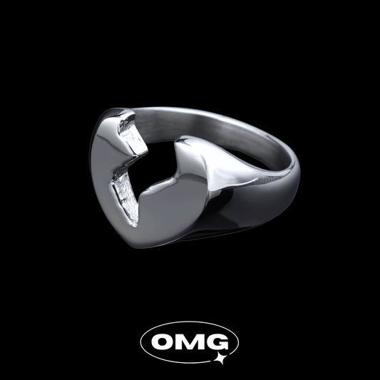 OMG - Broken Heart Men's Ring