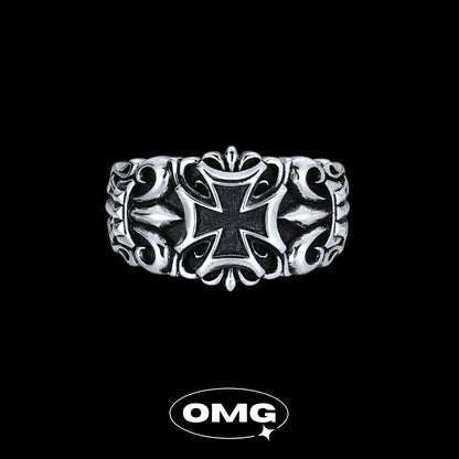 OMG - 哥德十字開口式男士戒指