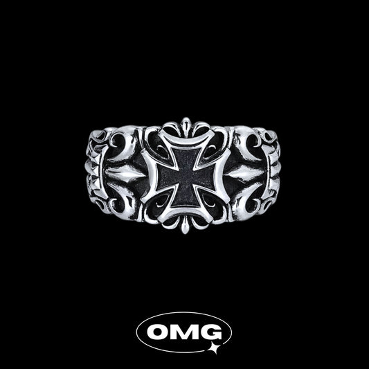 OMG - 哥德十字開口式男士戒指