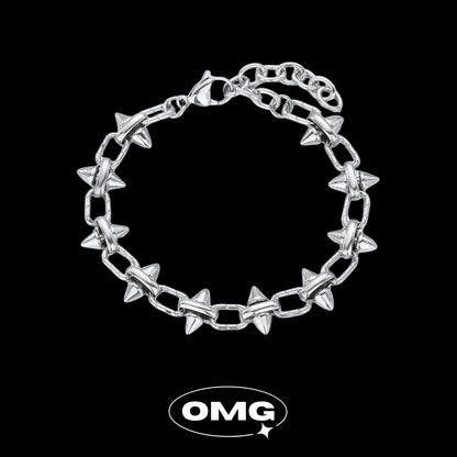 OMG - 朋克風鉚釘男士手鏈