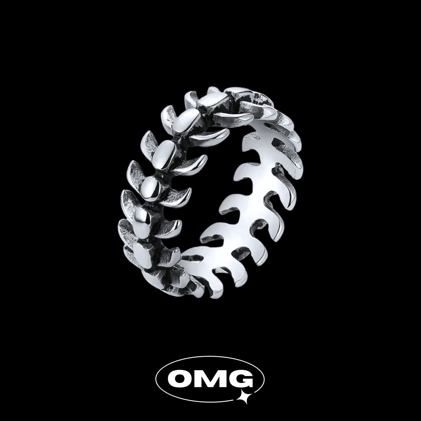 OMG - Dark Dragon Bone Men's Ring