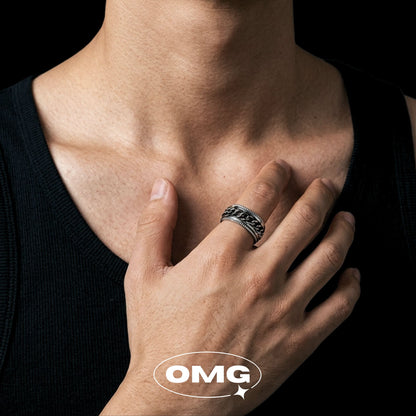 OMG - 可轉動鏈條男士戒指