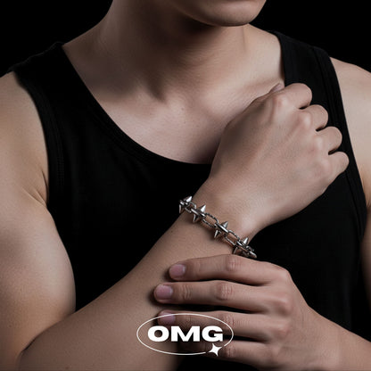 OMG - 朋克風鉚釘男士手鏈