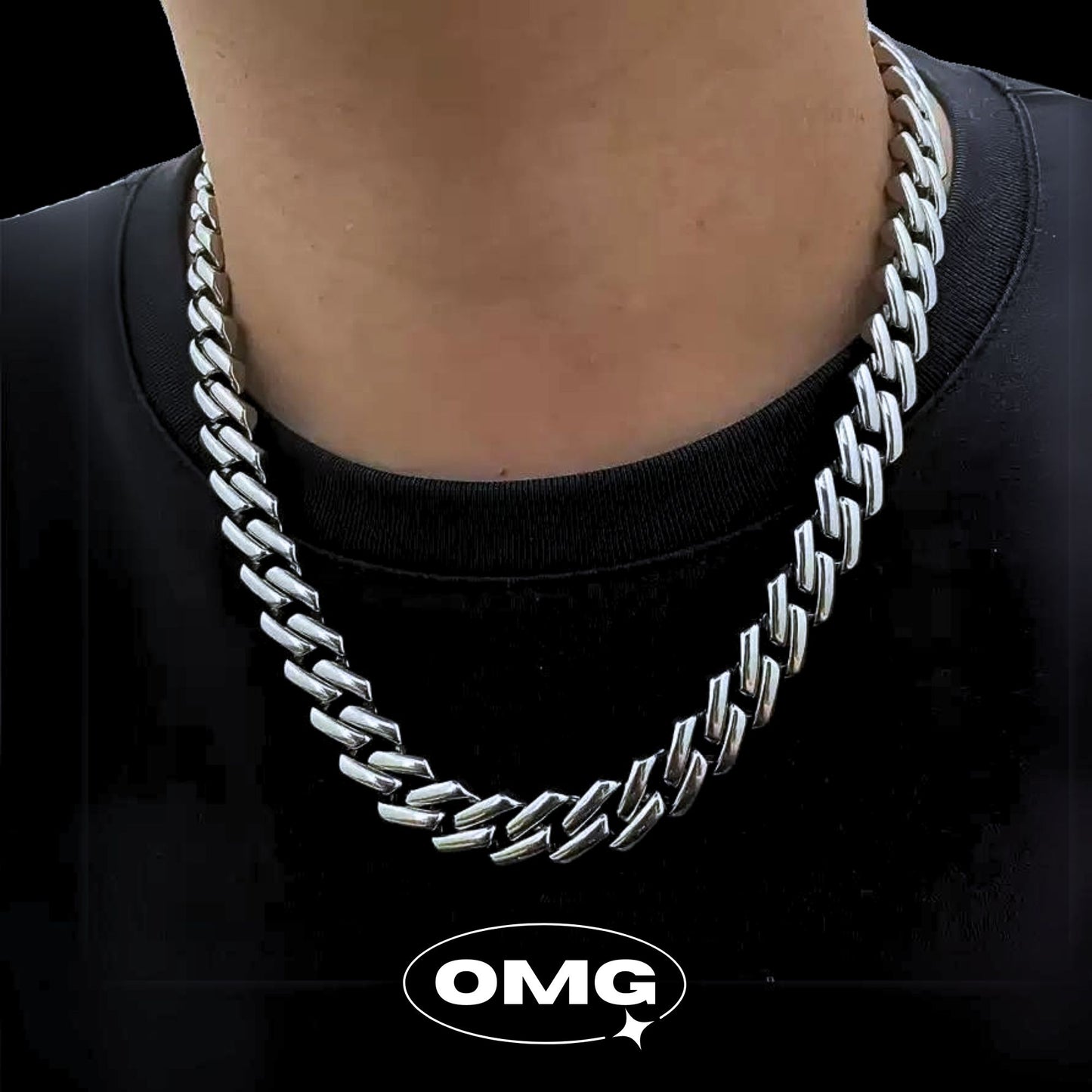 OMG - Rhombus Cuban Men's Necklace