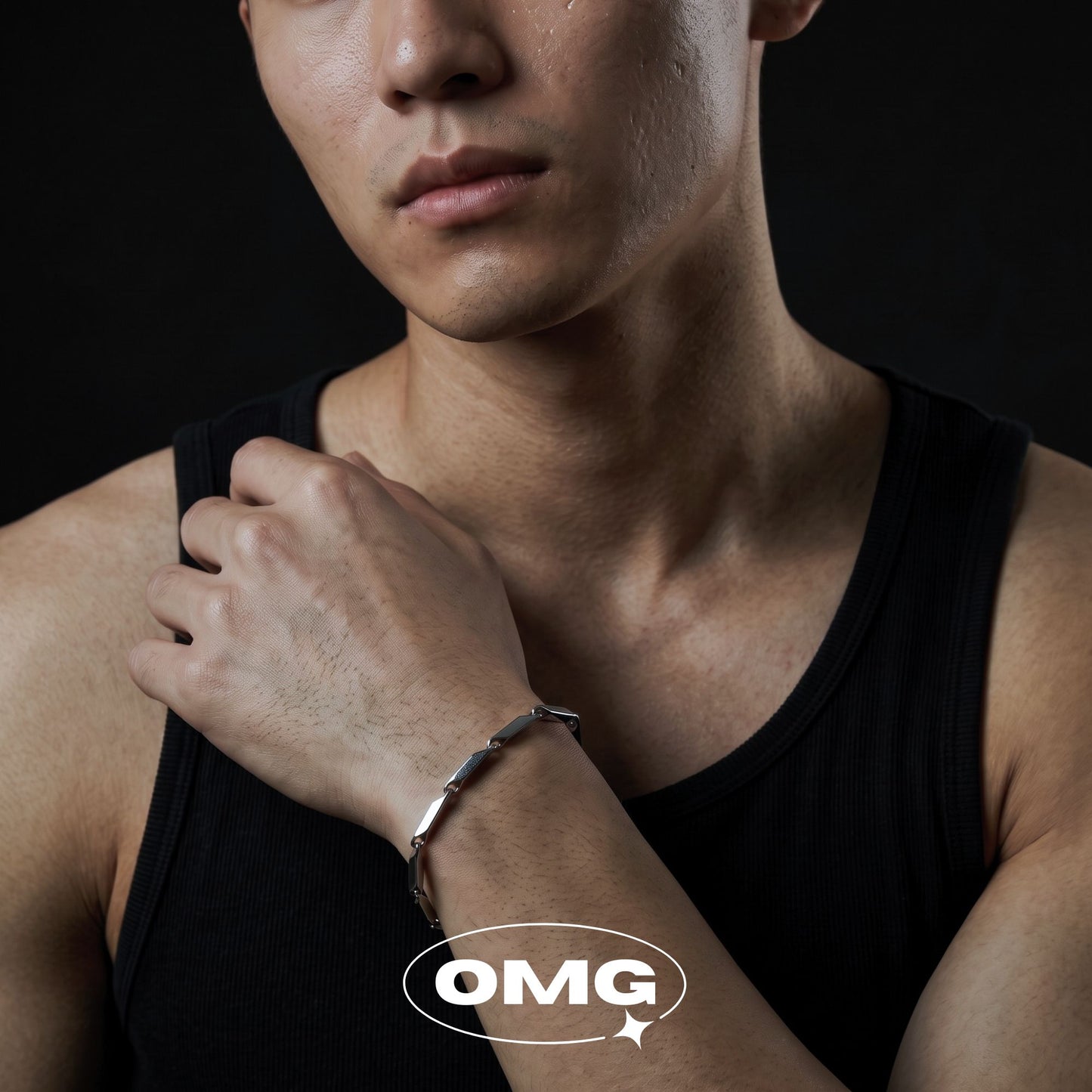 OMG - 菱形竹節男士手鏈