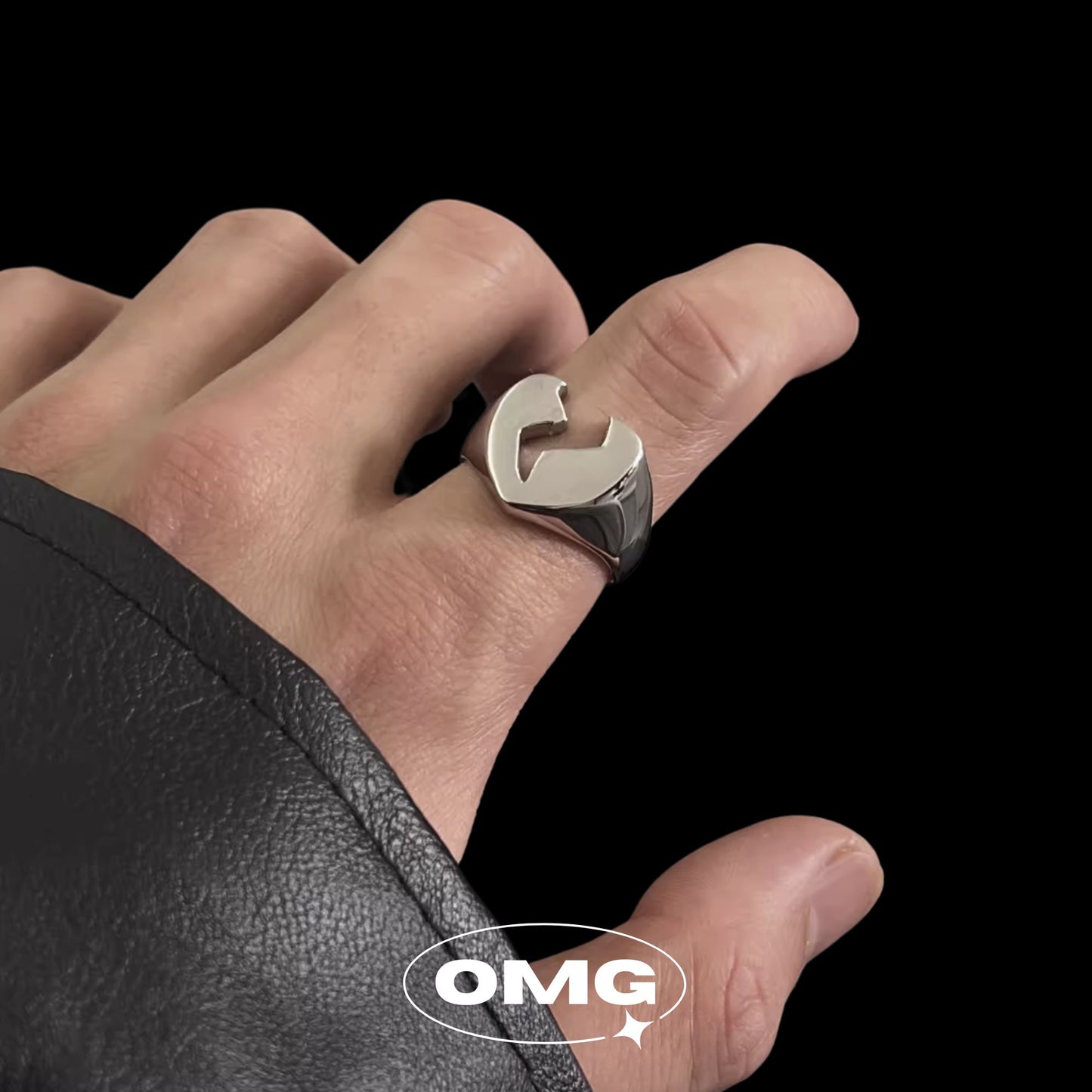 OMG - Broken Heart Men's Ring