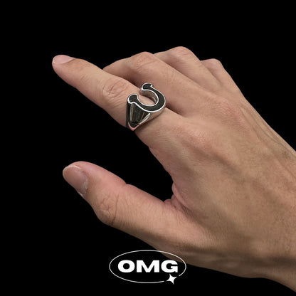 OMG - Lucky Horseshoe Men's Ring