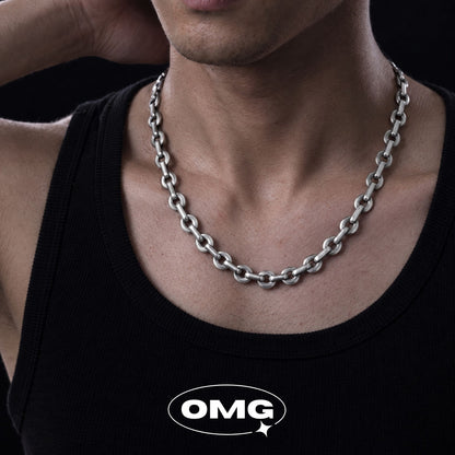 OMG - 粗鏈環扣男士頸鏈/項鏈