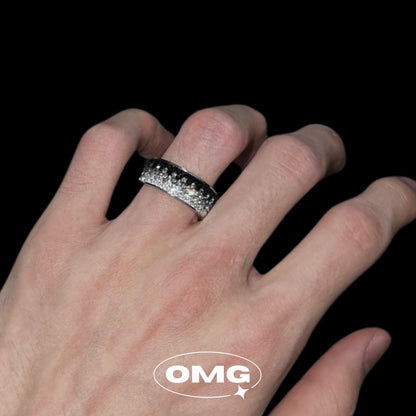 OMG - Black x White Diamond Men's Ring