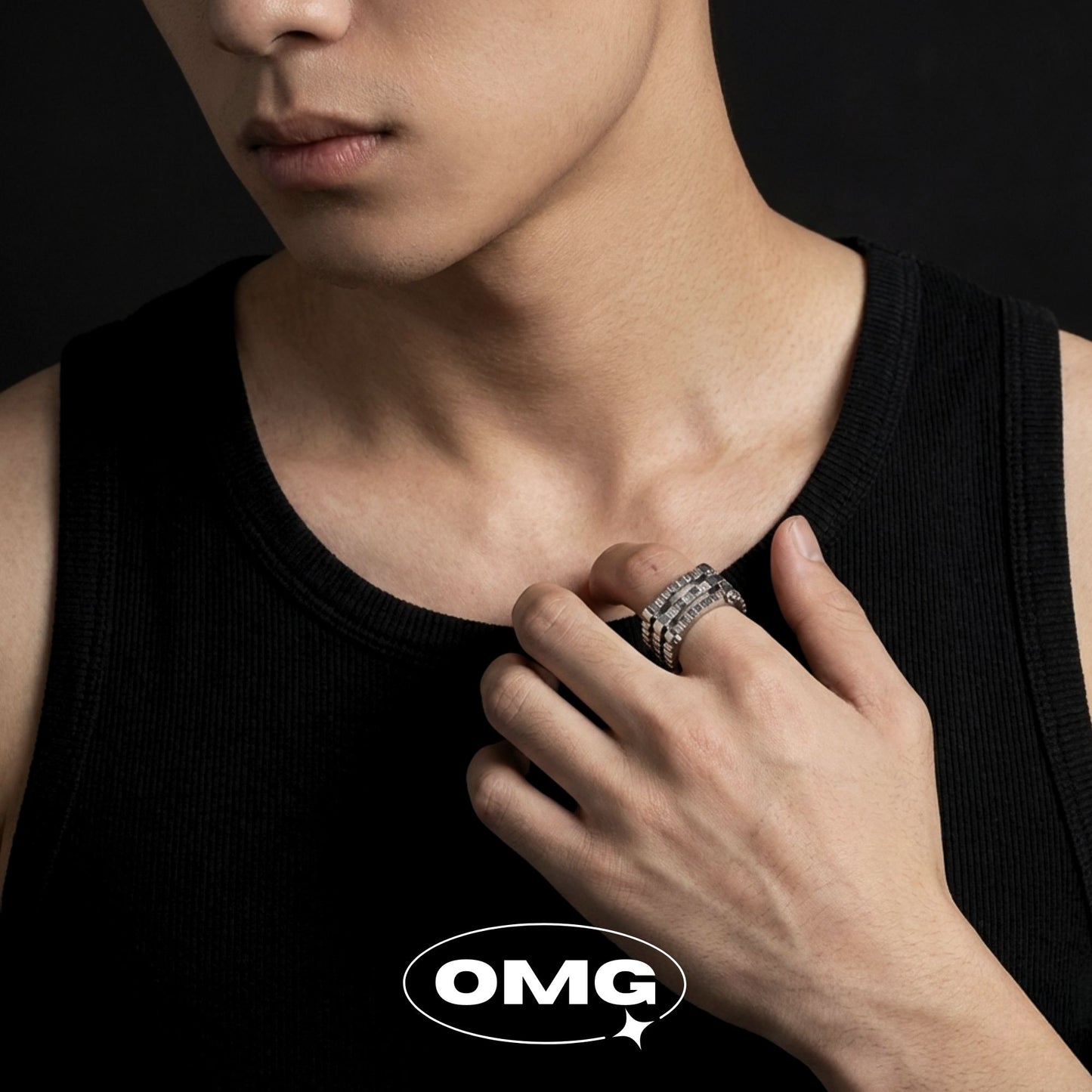 OMG - 機械齒輪男士戒指