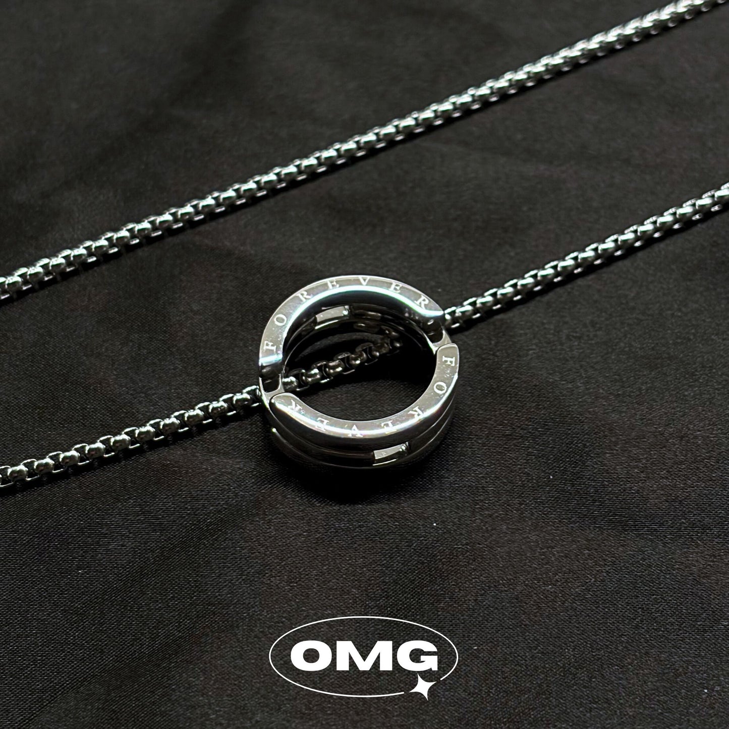 OMG - "一飾三戴"圓環男士頸鏈/ 戒指