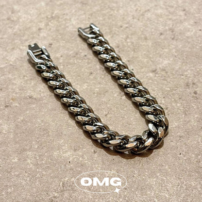OMG - 亮面古巴男士手鏈