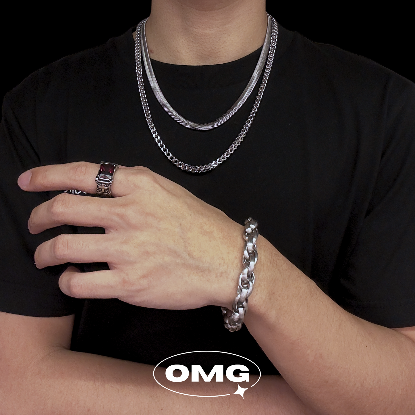 OMG - Classic Men's Dragon Bone Chain Necklace