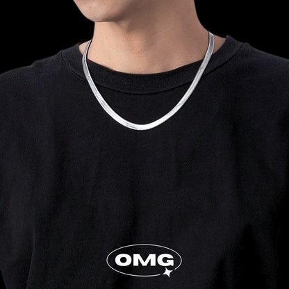 OMG - Classic Men's Snake Bone Chain Necklace