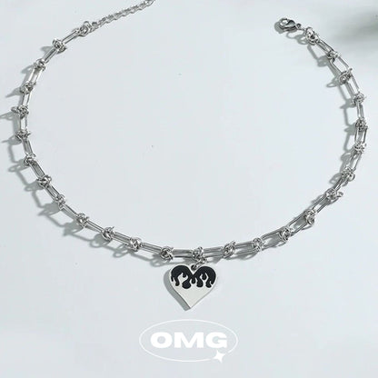 OMG - Flame of Love Men's Necklace