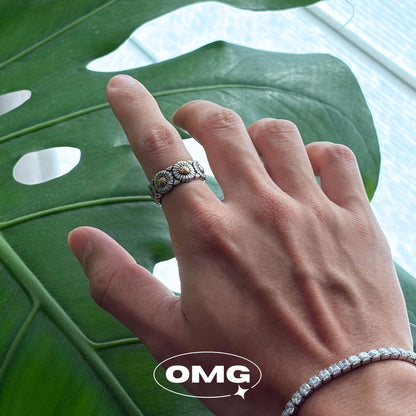 OMG - French Daisy Men's Ring
