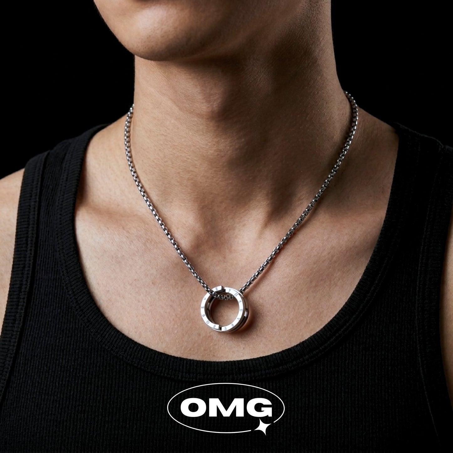 OMG - "一飾三戴"圓環男士頸鏈/ 戒指