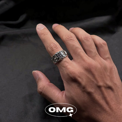 OMG - 哥德十字開口式男士戒指