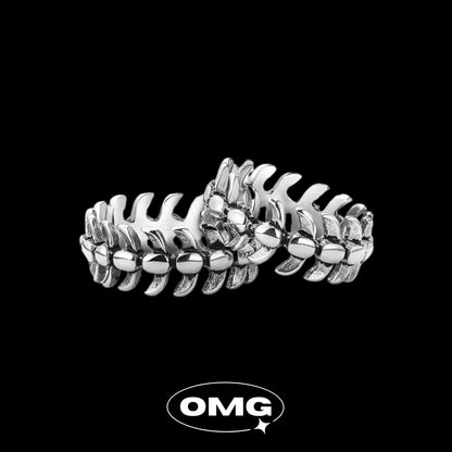 OMG - Dark Dragon Bone Men's Ring