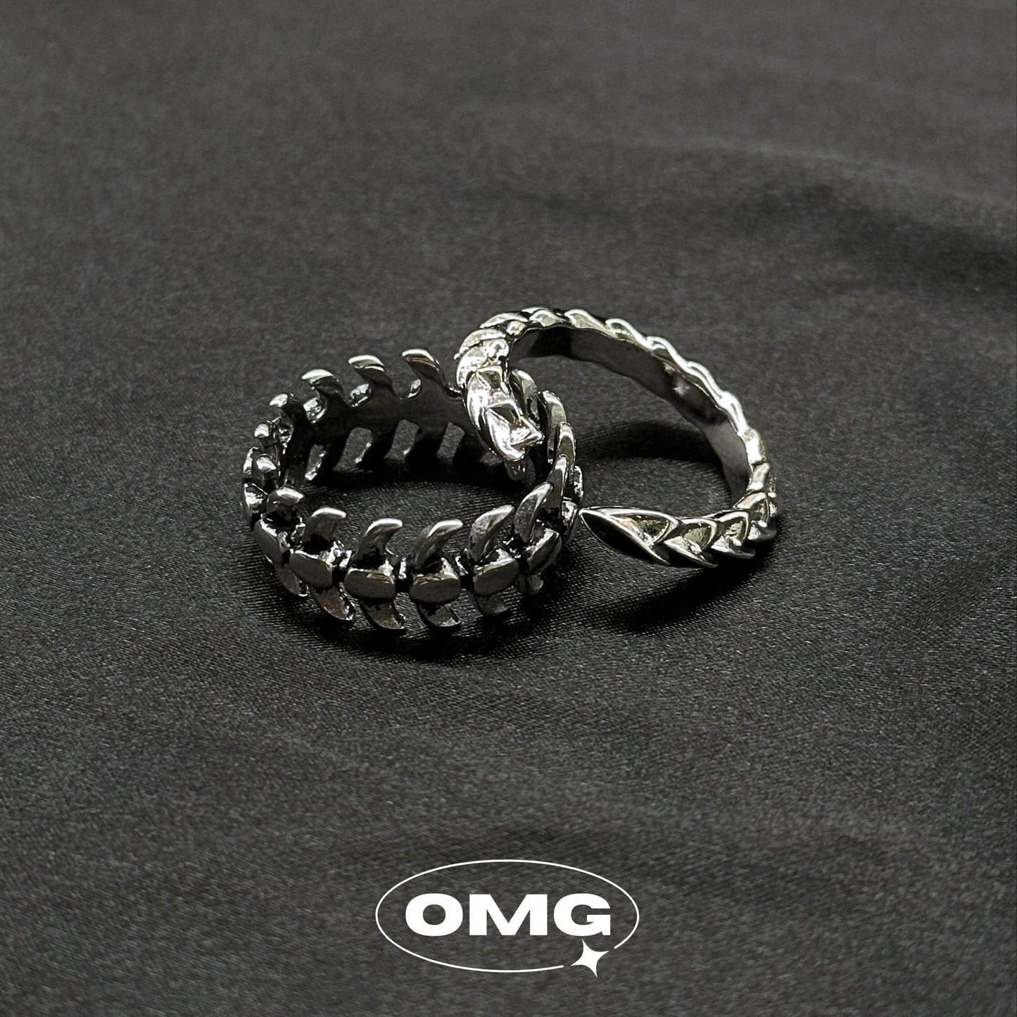 OMG - Dark Dragon Bone Men's Ring