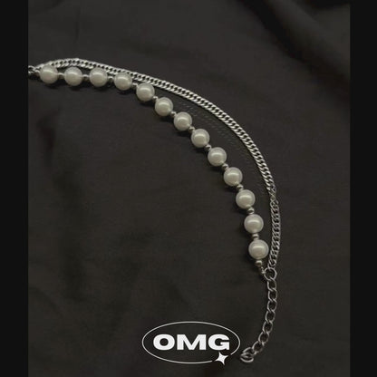 OMG - Dual-Layered Pearl Men's Bracelet