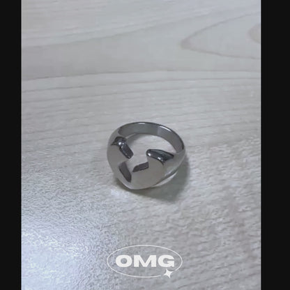 OMG - Broken Heart Men's Ring