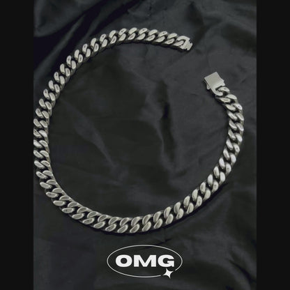 OMG - Dual-sided Hip-Hop Cuban Men's Necklace