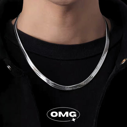 OMG - Classic Men's Snake Bone Chain Necklace