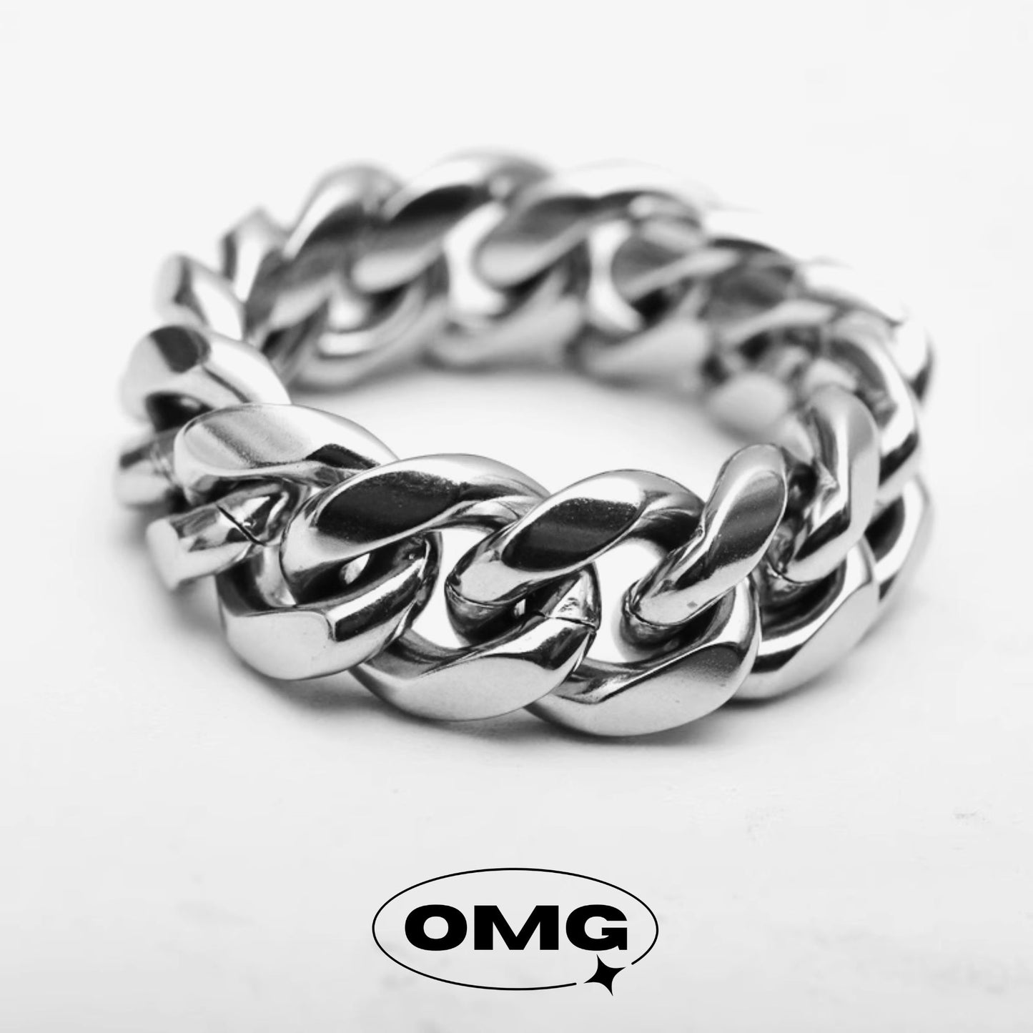 OMG - Cuban Chain Men's Ring